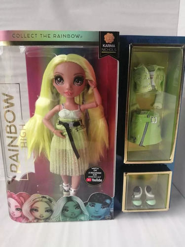 Rainbow High Karma Nichols / Neon Color Fashion Doll