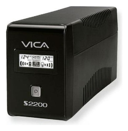 No Break Vica S2200 1200w 2200va 81-148 - 108-132v Color Negro