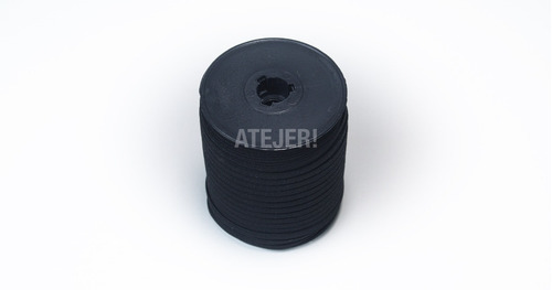 Imagen 2 de 10 de Elástico 5mm X 100 Metros Para Barbijos Y Tapaboca Negro