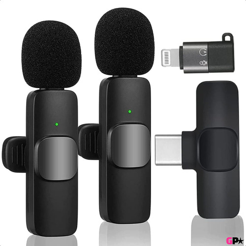 Par Microfonos Inalambrico Corbatero Usb Bluetooth P/ iPhone