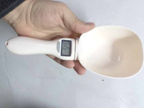 Cuchara Taza Grande Balanza Medidora De Alimentos Multiusos Beige