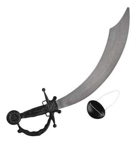 Espada Y Parche De Pirata 12 Piezas Pirate Color Gris