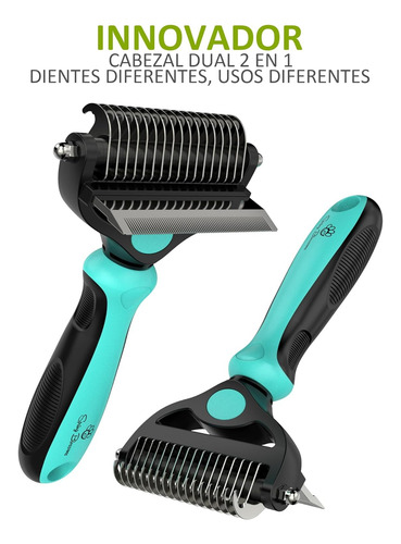 Profesional Cepillo Para Perro Chihuahua Cabeza Dual 2 En 1