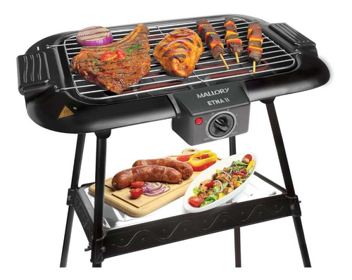 Parrilla eléctrica negra Mallory Etna II
