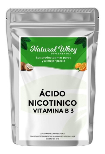 Acido Nicotinico Vitamina B3  50 Gramos