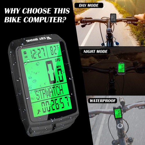 Velocímetro De Bicicleta Lcd Para Computador De Bicicleta Se