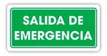 Comprar Señalamiento Salida De Emergencia 15x30
