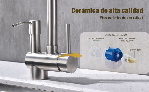 El Grifo De La Cocina Con Jabón Líquido Puede Girar 360 ° Y
