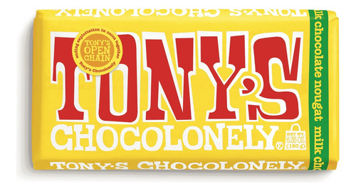 Tonys Chocolonely Milk Chocolate Honey Almond Bar, 6.35oz