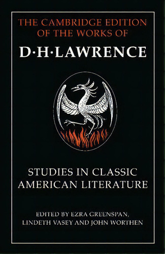 Studies In Classic American Literature, De D. H. Lawrence. Editorial Cambridge University Press, Tapa Blanda En Inglés
