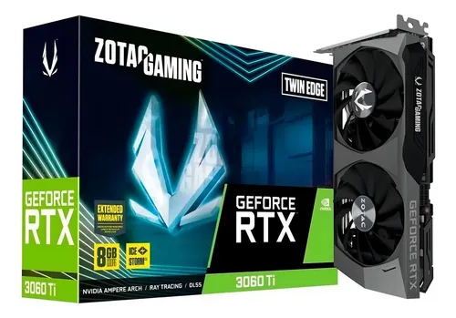 Placa De Vídeo Zotac Gaming Geforce Series Rtx 3060 Ti 8gb