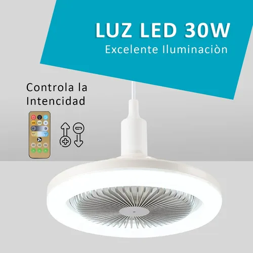 Luces Led Con Ventilador Enchufe Silencioso De 30 W Color