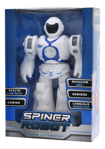 Robot Spiner Con Efectos Luminico Camina Art 2318 Loonytoys