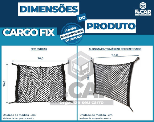 Rede Elástica Porta Objetos Porta Malas Hyundai Santa Fé