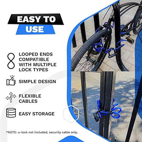 Cable De Seguridad Enrollado Antirrobo Dockslocks, Resistent