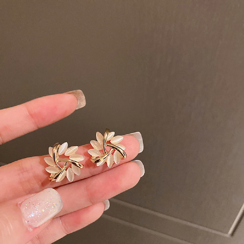 Ay 1par Pendientes S925 Con Diseño De Aguja S925 Flor De Sol