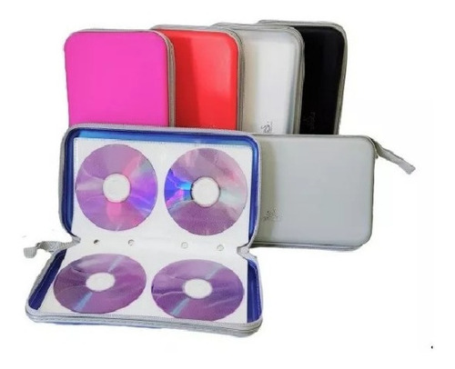 Porta Cd Dvd P/ 80 Unidades Jiadai Case Plástico Resistente