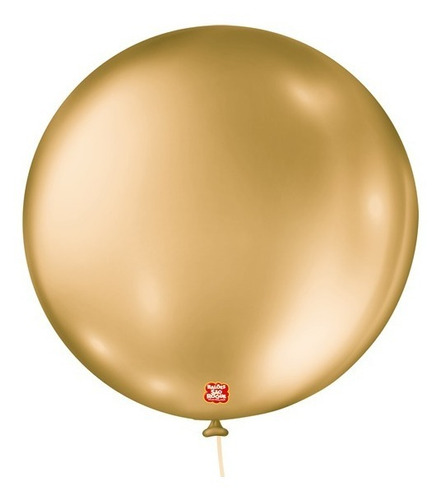 Balão Bexiga São Roque N° 5 Metalizada Metallic C/ 25 Cor Dourado