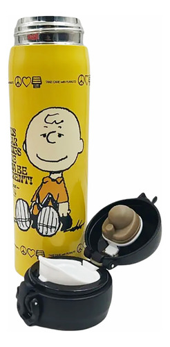 Termo Charlie Brown (peanuts Snoopy) 410 Ml. Amarillo