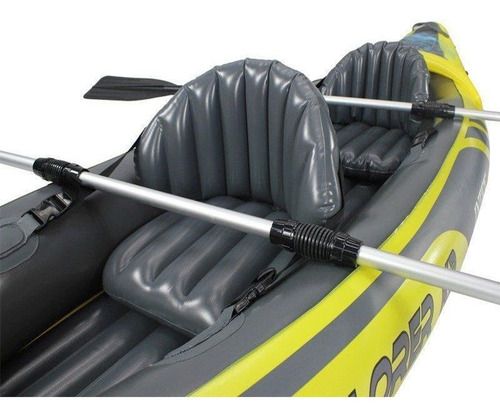 Imagem 3 de 5 de Caiaque Inflável Dulplo Explorer 160kg K2 Reforçado Completo
