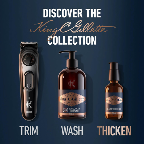 Espesante Para Barba King C. Gillette, Complejo De Vitamina