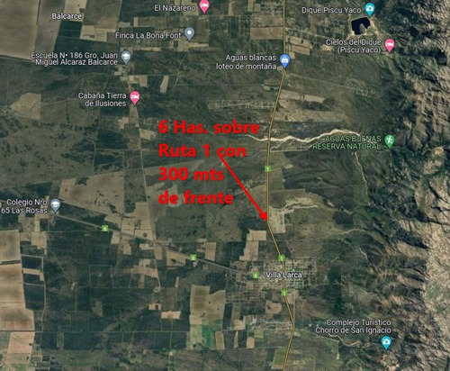Villa Larca, Sobre Ruta 1, 4 Has Con 300 Mts De Frente