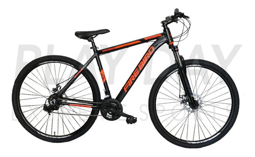 Mountain bike Fire Bird Outback  2022 R29 M 21v frenos de disco mecánico color negro/naranja  