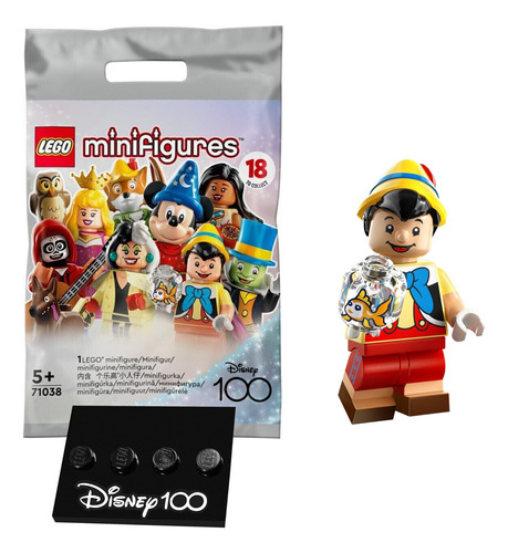 Pinocho Lego® Minifiguras Disney 100 (71038)  ¡ Nuevo!