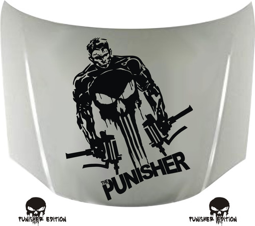 Calcos Punisher Edition 02 Para Capot + Regalo !! Graficastuning 00088