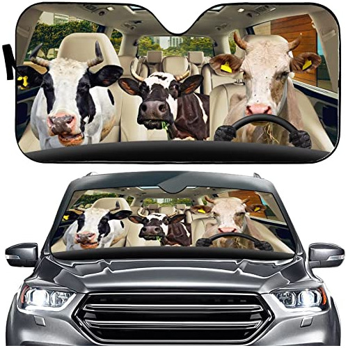 Farm Cows Auto Sun Shade Car Windshield Window Cover Su...