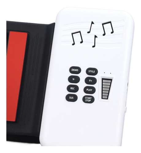 Piano Eletrônico De Rolo Manual De 49 Teclas Em Silicone Esp