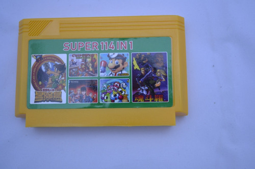 Cartucho Para Family 8 Bit Con 114 Juegos Clasicos