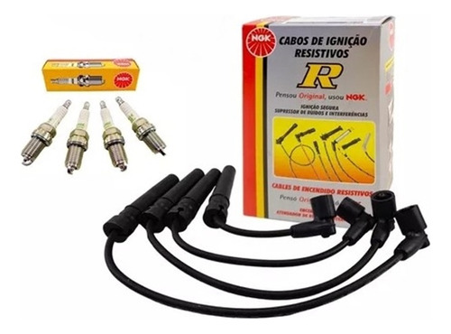 Kit Cables Y Bujias Ngk P/ Chevrolet Aveo