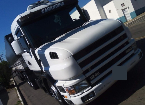 Imagem 8 de 15 de Caminhão Scania T124 6x2 Ano 2001 + Carreta Graneleiro 2009