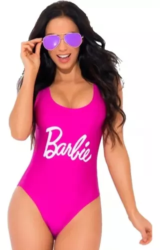 Se infla Impuro Disparo Traje De Bano Rosa Barbie | MercadoLibre 📦