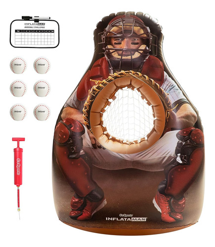 Juego Inflable Gosports Inflataman Para Lanzamiento Baseball