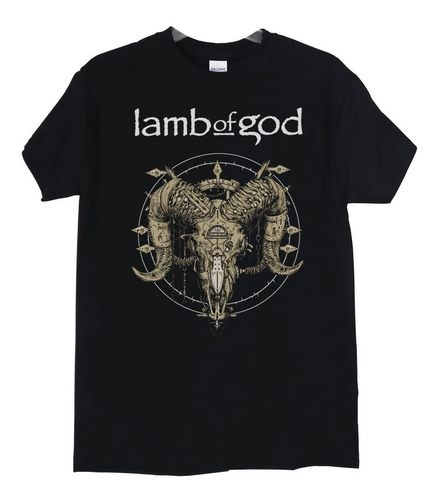 Polera Lamb Of God Skull Checkmate Metal Abominatron