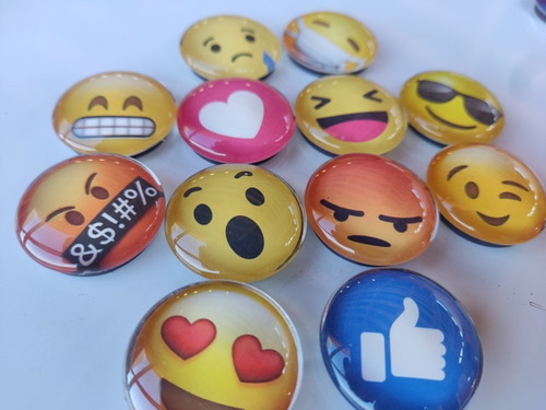 12 Imanes Para Refrigerador Expresate Con Emojis