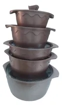 Comprar Set De Ollas Super Resistentes Suprema 10 Pcs Roca Volcánica