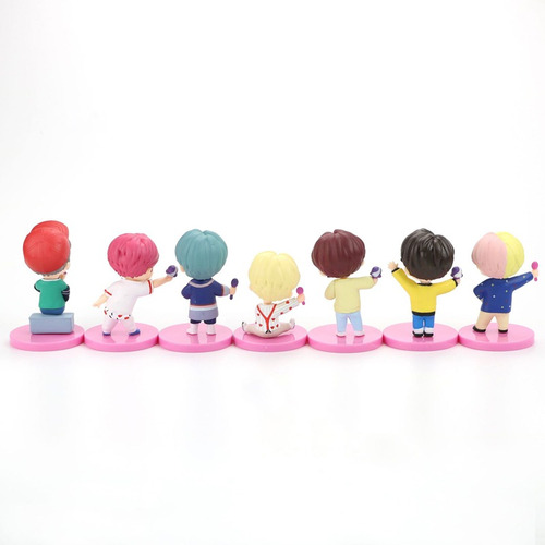 Imagen 6 de 10 de 7 Piezas Bangtan Boys Groups Figuras De Acción 7ª Generación