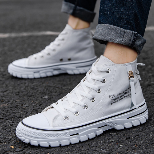 Zapatos De Lona, Zapatillas Casuales Modernas, Versátiles, P