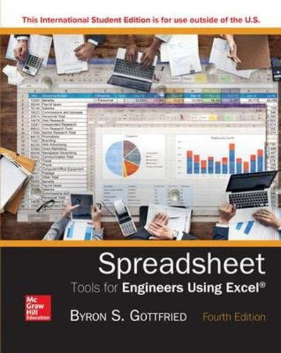 Spreadsheet Tools For Engineers Using Excel 2016 2e