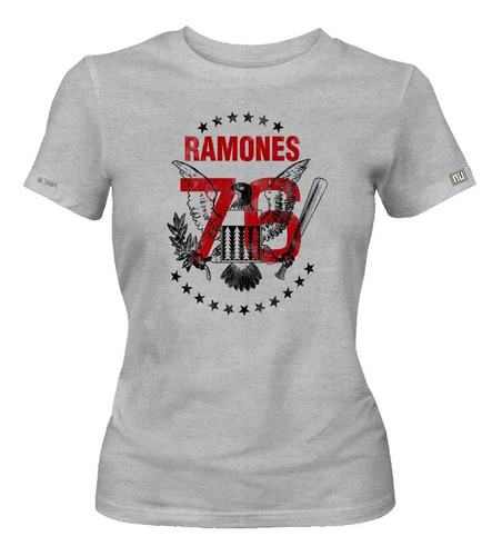 Camiseta Ramones Rock Metal Banda 76 1976 Desgastado Ikgd