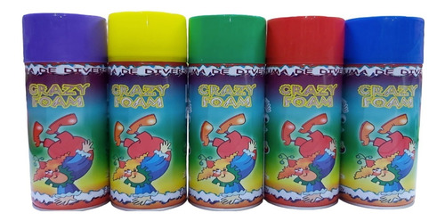 Caja 24 Espumas En Spray Fiestas Patrias Cumpleaños Eventos