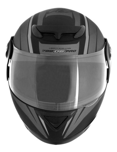 Capacete para moto  integral Pro Tork Evolution  G6 Pro  preto e prata liberty 788 tamanho 60 