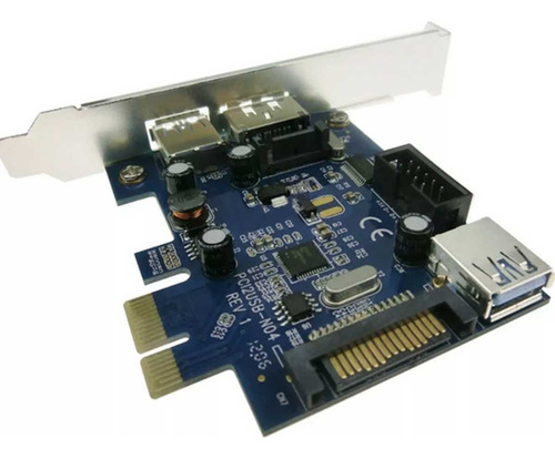 Tarjeta Pcie Usb 3.0 + Esata + Sata 3 + Usb Frontal 9 Pines