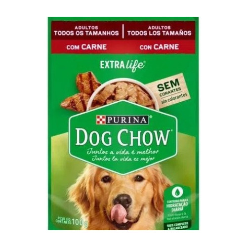 Pouch Dog Chow Adulto Carne 
