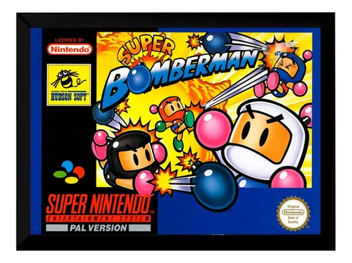 Cartucho / Fita para Super Nintendo – SNES – Super Bomberman