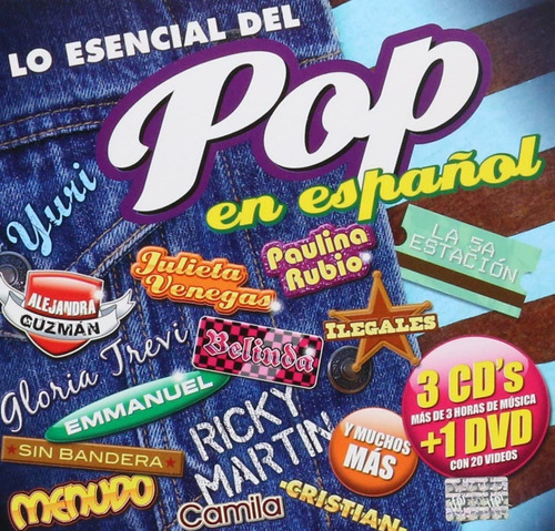 Lo Esencial Del Pop En Español | 3cds + Dvd