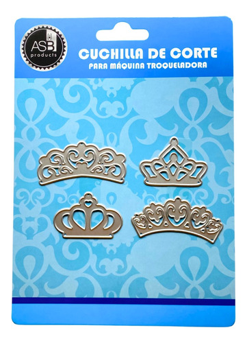 Asb - Set Troqueles De Corona X 4 Unidades  - Scrapbooking 